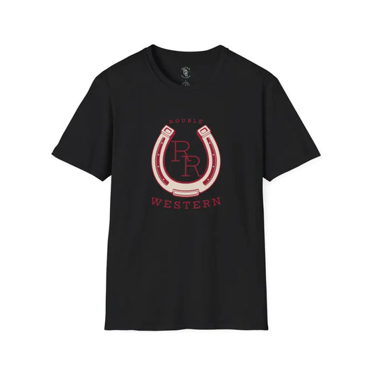 ’Horseshoe T-shirt - Double R Western’s™ - Softstyle T-Shirt - XS / Black - T-Shirt