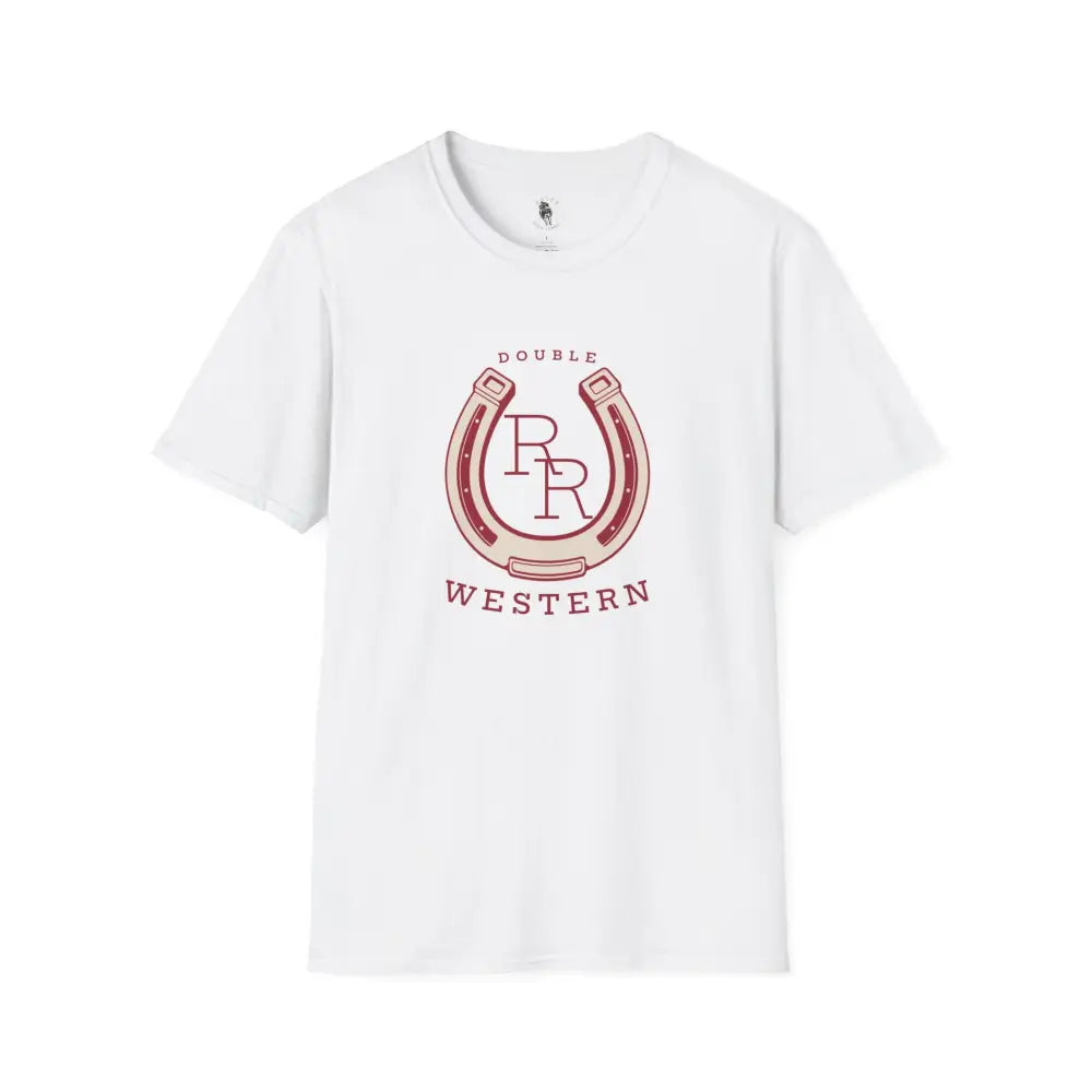’Horseshoe T-shirt - Double R Western’s™ - Softstyle T-Shirt - XS / White - T-Shirt