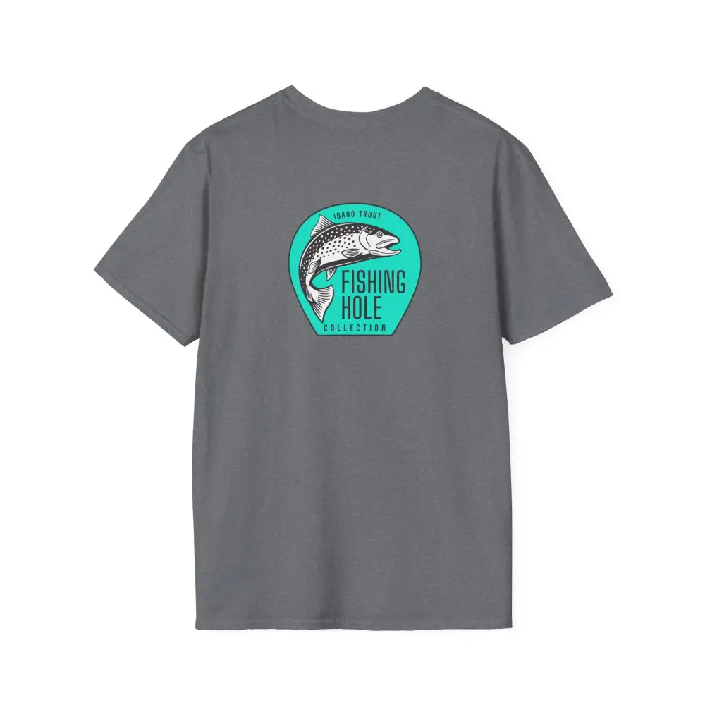 ’Idaho Trout Tee’ - Double R Western’s Fishing Hole Collection Soft style T-Shirt - BACK Graphic design - T-Shirt