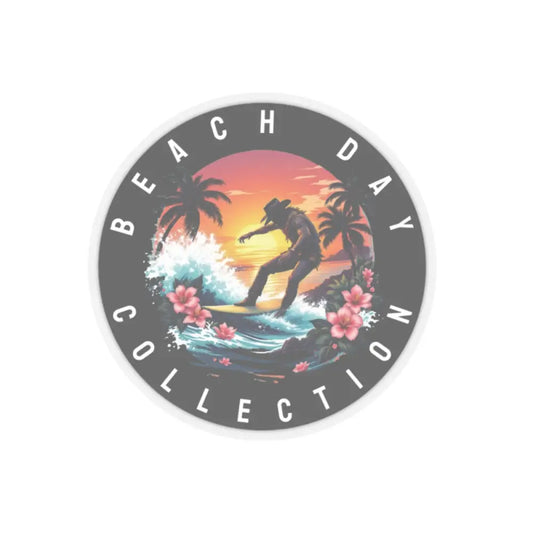 ’Island Cowboy Adventure’ - Double R Western’s - Sticker - 2’’ × 2’’ / Transparent - Paper products