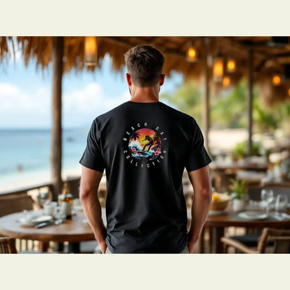 ’Island Cowboy Adventure’ men’s tee from Double R Western™ Back Graphic T Shirt