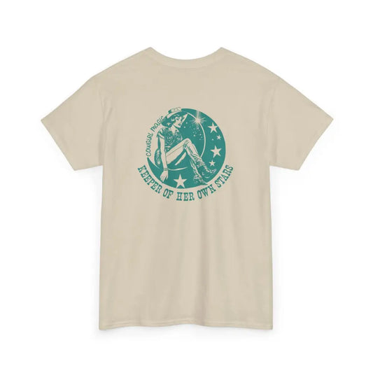 ’Keeper’ - Double R Western’s™ - Heavy Cotton Tee - Back Graphic Design - Sand / S - T-Shirt