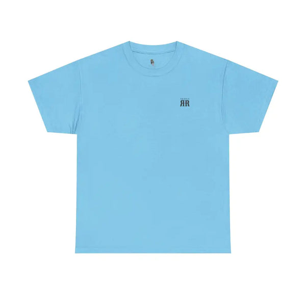 ’Keeper’ Double R Western’s™ Heavy Cotton Tee Back Graphic Design Sky / S T Shirt