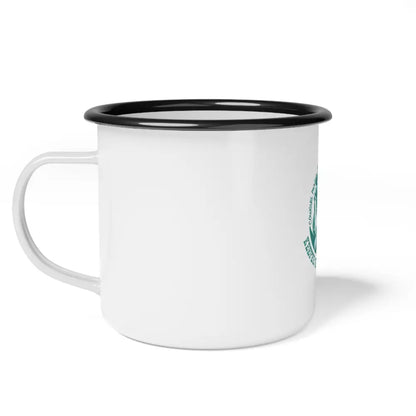 Keeper of Her Own Stars - Enamel Camp Mug - 12oz / Black Rim - Mug