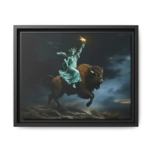 Lady Liberty “Liberty Unbridled” – Limited Edition Gallery Art Wrap – Only 198/200 Available 14″ x 11″ (Horizontal)