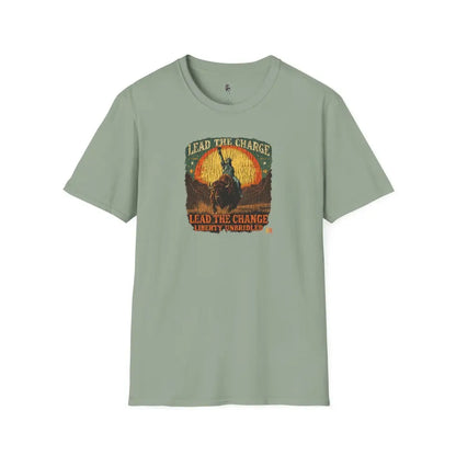 Lady Liberty Western Bison Tee – Vintage Grit | Double R Western™ S / Sage T Shirt