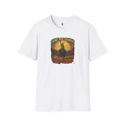 Lady Liberty Western Bison Tee – Vintage Grit | Double R Western™ XS / White T Shirt