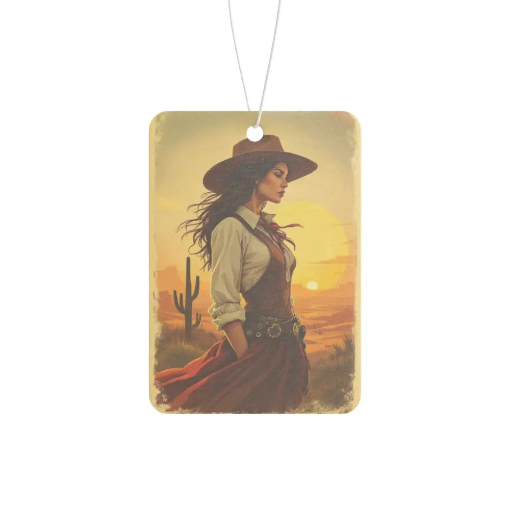 ’Lady of the West: Frontier Elegance’ - Double R western’s - Car Air Freshener - Accessories