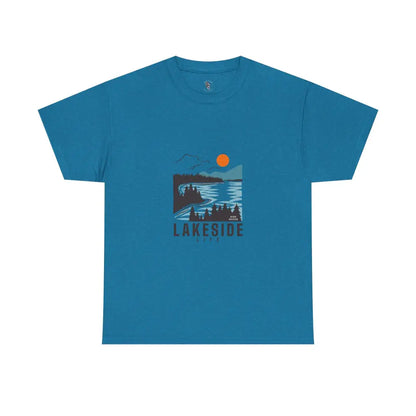 ’Lakeside Life’ - Double R Western’s™ - Basic T-shirt - Antique Sapphire / S - T-Shirt
