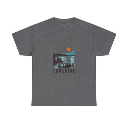 ’Lakeside Life’ Double R Western’s™ Basic T shirt Graphite Heather / S T Shirt