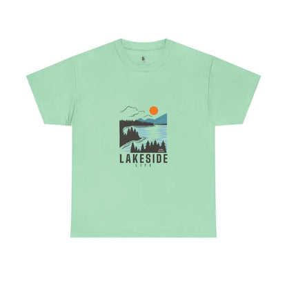 ’Lakeside Life’ - Double R Western’s™ - Basic T-shirt - Mint Green / S - T-Shirt