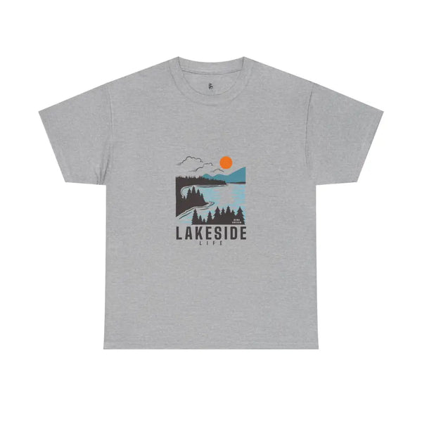 ’Lakeside Life’ Double R Western’s™ Basic T shirt Sport Grey / S T Shirt
