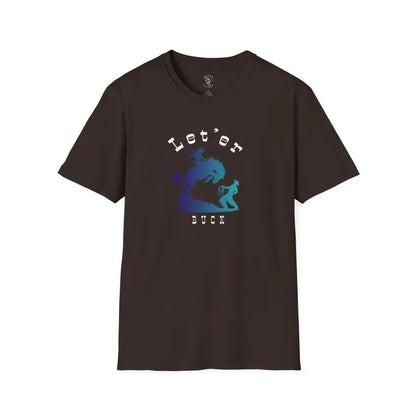 ’Let’er Buck Tee’ Double R Western’s™ Softstyle T Shirt S / Dark Chocolate T Shirt