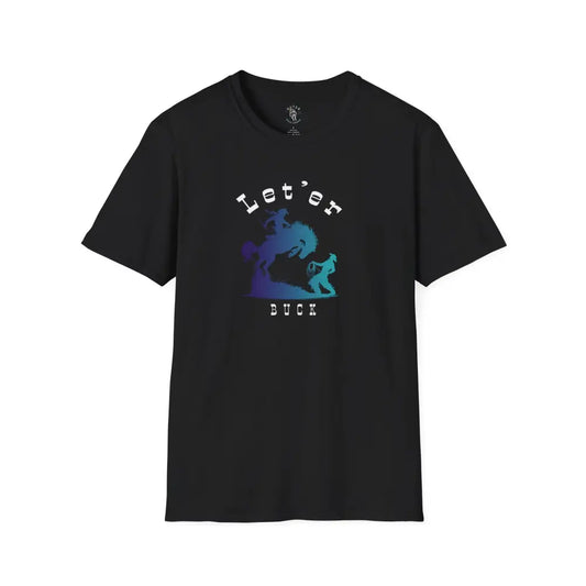 ’Let’er Buck Tee’ - Double R Western’s™ - Softstyle T-Shirt - XS / Black - T-Shirt