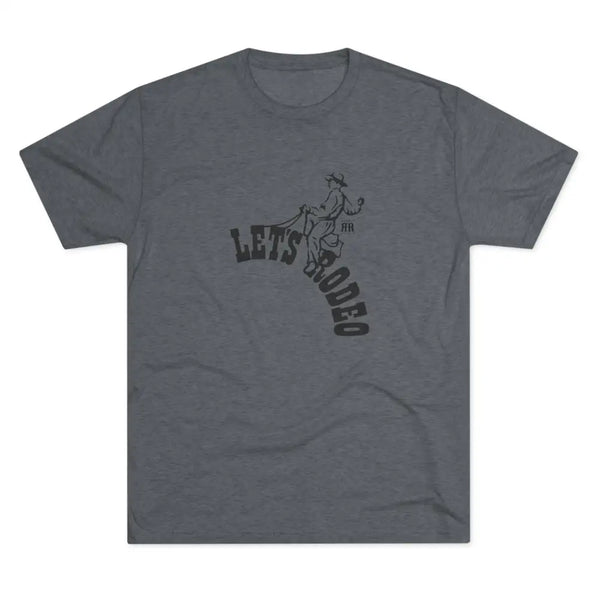 ’Let’s Rodeo’ Double R western’s™ Tri Blend Premium Crew Tee S / Tri Blend Premium Heather T Shirt