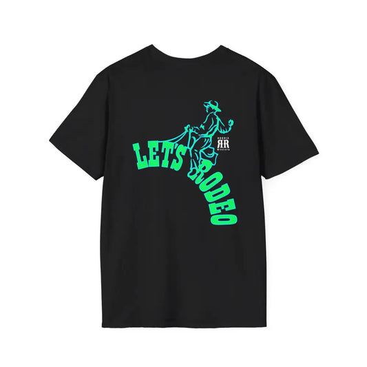Let’s Rodeo Special Edition Tee (back design) – Teal & Neon Green Black / XS T Shirt