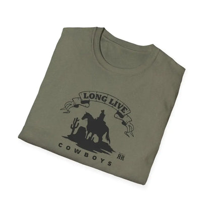 ’Long Live Cowboys’ Double R Western’s ™ Beefy T® Short Sleeve T Shirt T Shirt