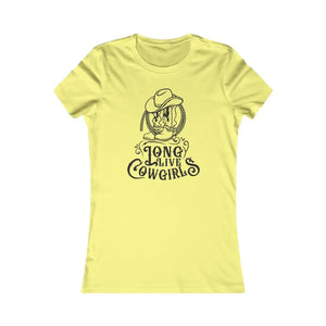 ’Long Live Cowgirls’ Double R Western™ Women’s Favorite T Shirt Yellow / S T Shirt