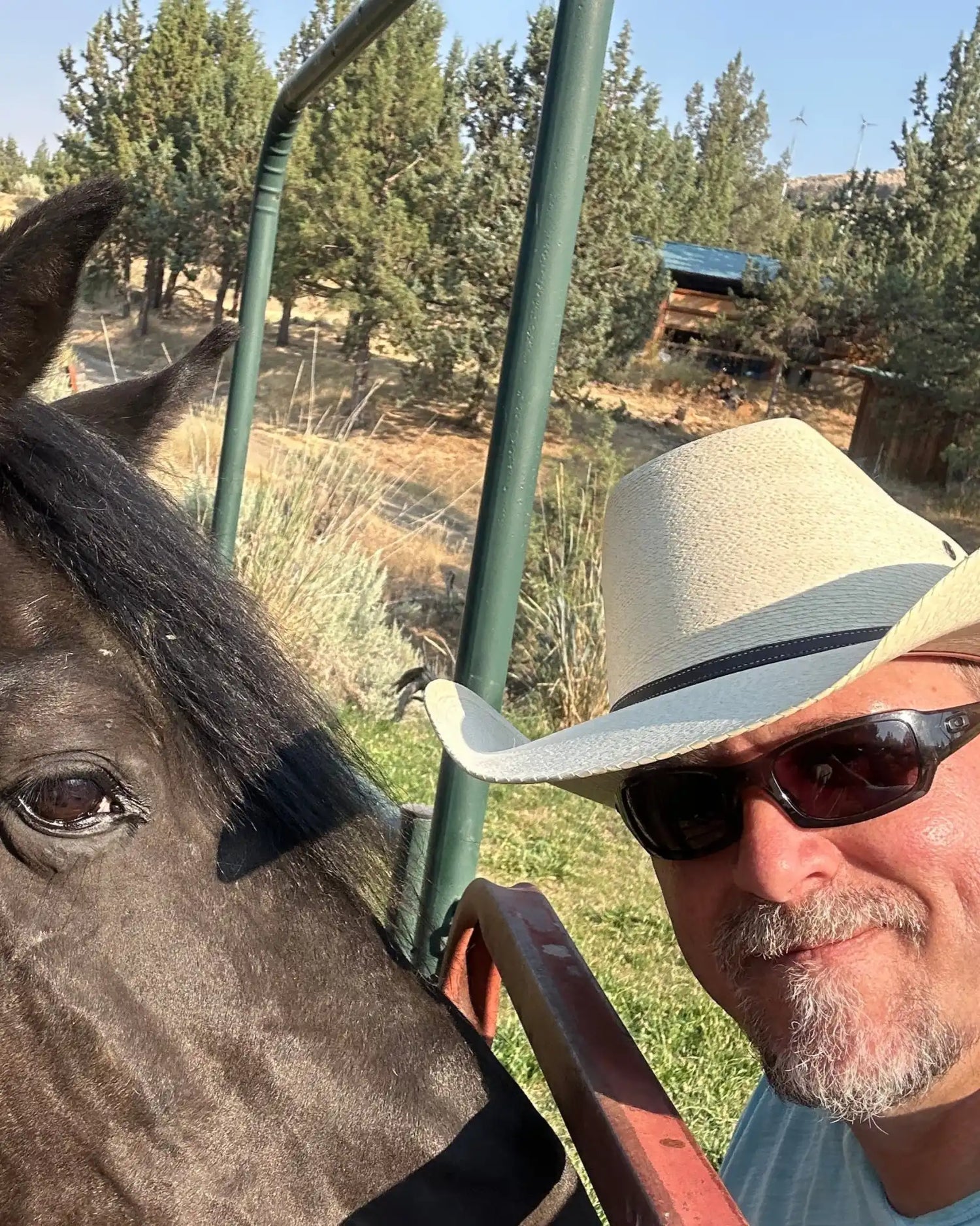 Man with horse.