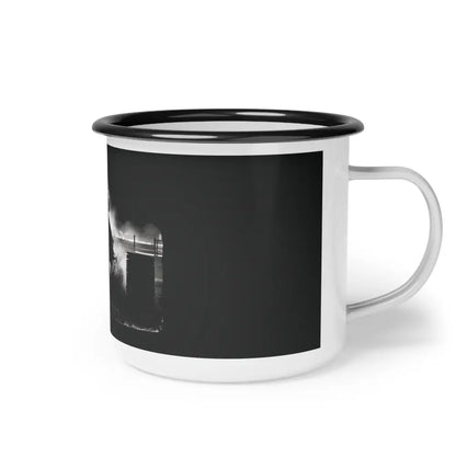 Midnight Edition Barrel Racer Enamel Camp Mug 12oz / Black Rim Mug