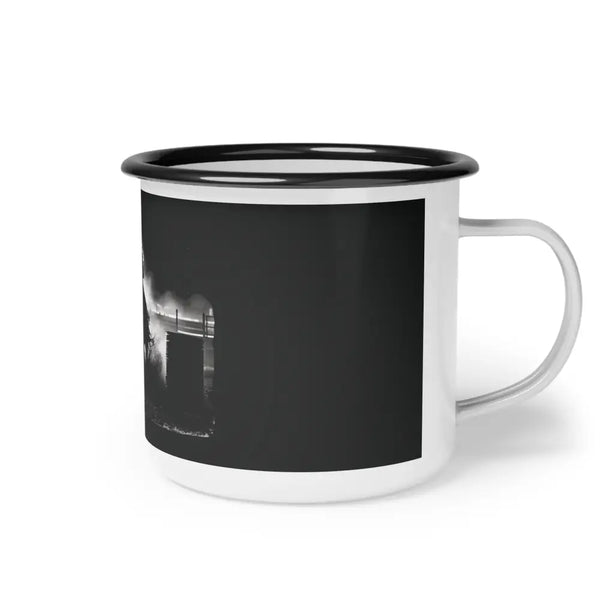Midnight Edition Barrel Racer Enamel Camp Mug 12oz / Black Rim Mug