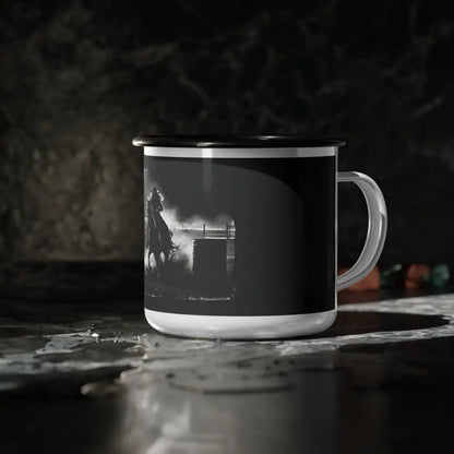 Midnight Edition Barrel Racer Enamel Camp Mug 12oz / Black Rim Mug