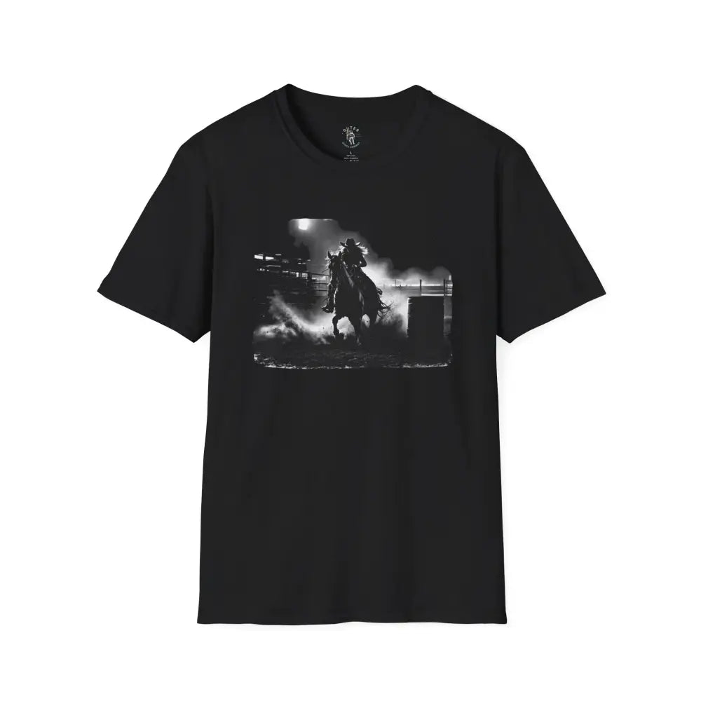 Midnight Edition: Barrel Racing Tee. - Double R Western’s - XS / Black - T-Shirt