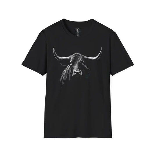 ’Midnight Edition Bucking Rodeo Bull™’ T Shirt Double R Western’s™ XS / Black T Shirt