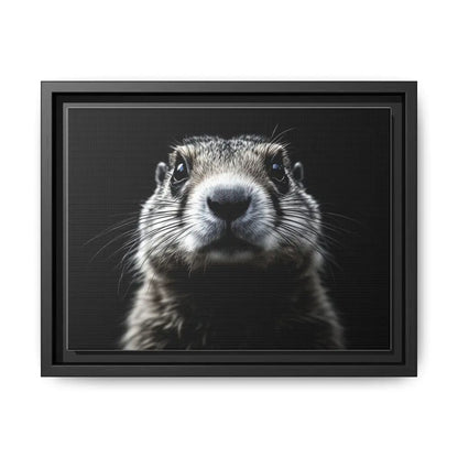 Midnight Edition Prairie Dog Canvas - Double R Western - 12’’ x 9’’ (Horizontal) / Black / 1.25’’ - Canvas