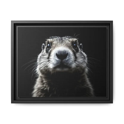 Midnight Edition Prairie Dog Canvas - Double R Western - 14″ x 11″ (Horizontal) / Black / 1.25’’ - Canvas