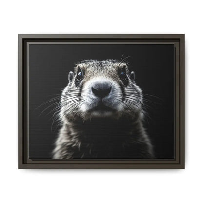 Midnight Edition Prairie Dog Canvas - Double R Western - 14″ x 11″ (Horizontal) / Espresso / 1.25’’ - Canvas