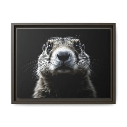 Midnight Edition Prairie Dog Canvas - Double R Western - 16″ x 12″ (Horizontal) / Espresso / 1.25’’ - Canvas