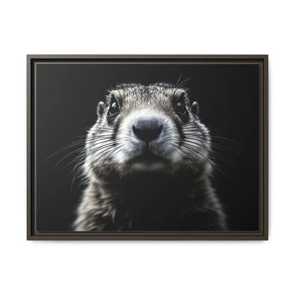 Midnight Edition Prairie Dog Canvas - Double R Western - 24″ x 18″ (Horizontal) / Espresso / 1.25’’ - Canvas