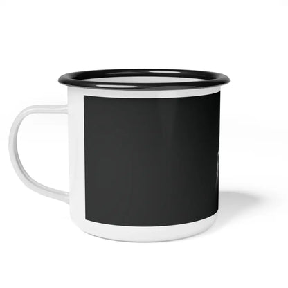 Midnight Edition Rooster Enamel Camp Mug 12oz / Black Rim Mug