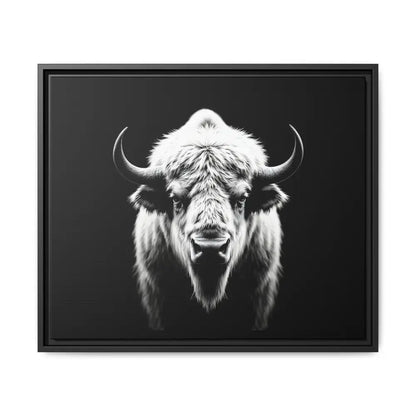 Midnight Edition: White Bison™ – Limited Edition Gallery Art Wrap Only 50 Available 24’’ x 20’’ (Horizontal) / Black