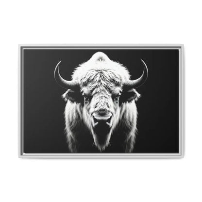 Midnight Edition: White Bison™ – Limited Edition Gallery Art Wrap Only 50 Available 30″ x 20″ (Horizontal) / White