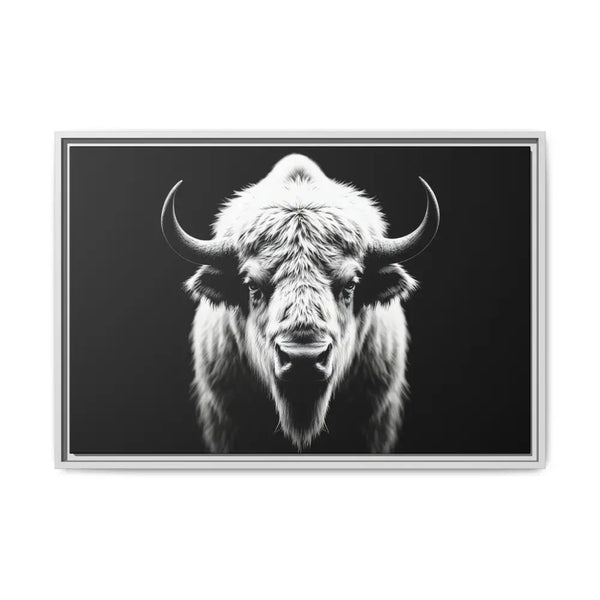 Midnight Edition: White Bison™ – Limited Edition Gallery Art Wrap Only 50 Available 30″ x 20″ (Horizontal) / White