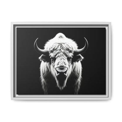 Midnight Edition: White Bison™ – Limited Edition Gallery Art Wrap Only 50 Available 16″ x 12″ (Horizontal) / White