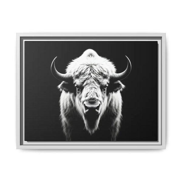 Midnight Edition: White Bison™ – Limited Edition Gallery Art Wrap Only 50 Available 16″ x 12″ (Horizontal) / White