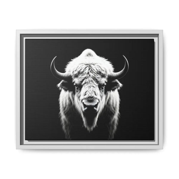 Midnight Edition: White Bison™ – Limited Edition Gallery Art Wrap Only 50 Available 14″ x 11″ (Horizontal) / White
