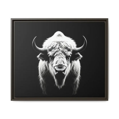 Midnight Edition: White Bison™ – Limited Edition Gallery Art Wrap Only 50 Available 24’’ x 20’’ (Horizontal) / Espresso