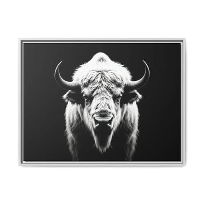 Midnight Edition: White Bison™ – Limited Edition Gallery Art Wrap Only 50 Available 32’’ x 24’’ (Horizontal) / White