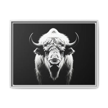 Midnight Edition: White Bison™ – Limited Edition Gallery Art Wrap Only 50 Available 24″ x 18″ (Horizontal) / White
