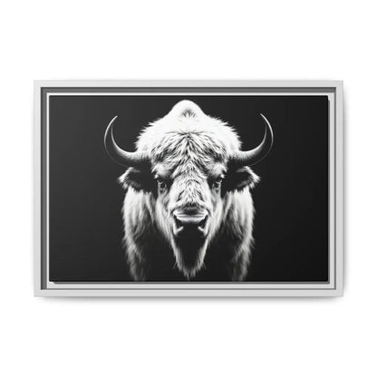 Midnight Edition: White Bison™ – Limited Edition Gallery Art Wrap Only 50 Available 18″ x 12″ (Horizontal) / White