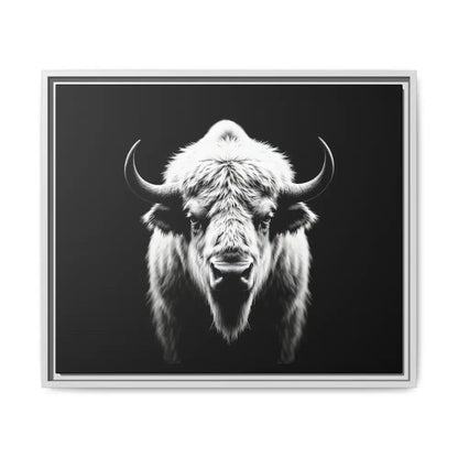 Midnight Edition: White Bison™ – Limited Edition Gallery Art Wrap Only 50 Available 24’’ x 20’’ (Horizontal) / White