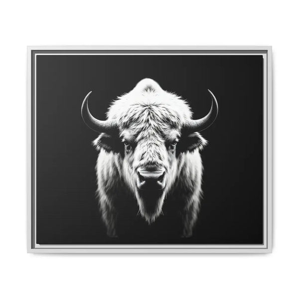 Midnight Edition: White Bison™ – Limited Edition Gallery Art Wrap Only 50 Available 24’’ x 20’’ (Horizontal) / White