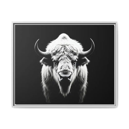 Midnight Edition: White Bison™ – Limited Edition Gallery Art Wrap Only 50 Available 30’’ x 24’’ (Horizontal) / White
