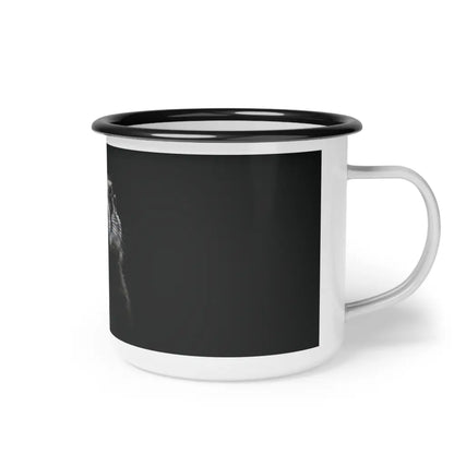 Midnight Prairie Dog Enamel Camp Mug - Double R Western - 12oz / Black Rim - Mug