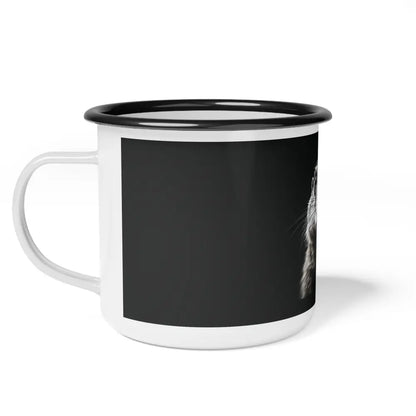 Midnight Prairie Dog Enamel Camp Mug - Double R Western - 12oz / Black Rim - Mug