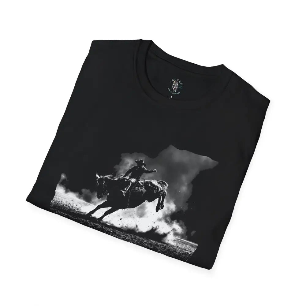 Midnight Series Bucking Bronco Tee™ – Western Rodeo Cowboy T Shirt | Double R Western™ T Shirt
